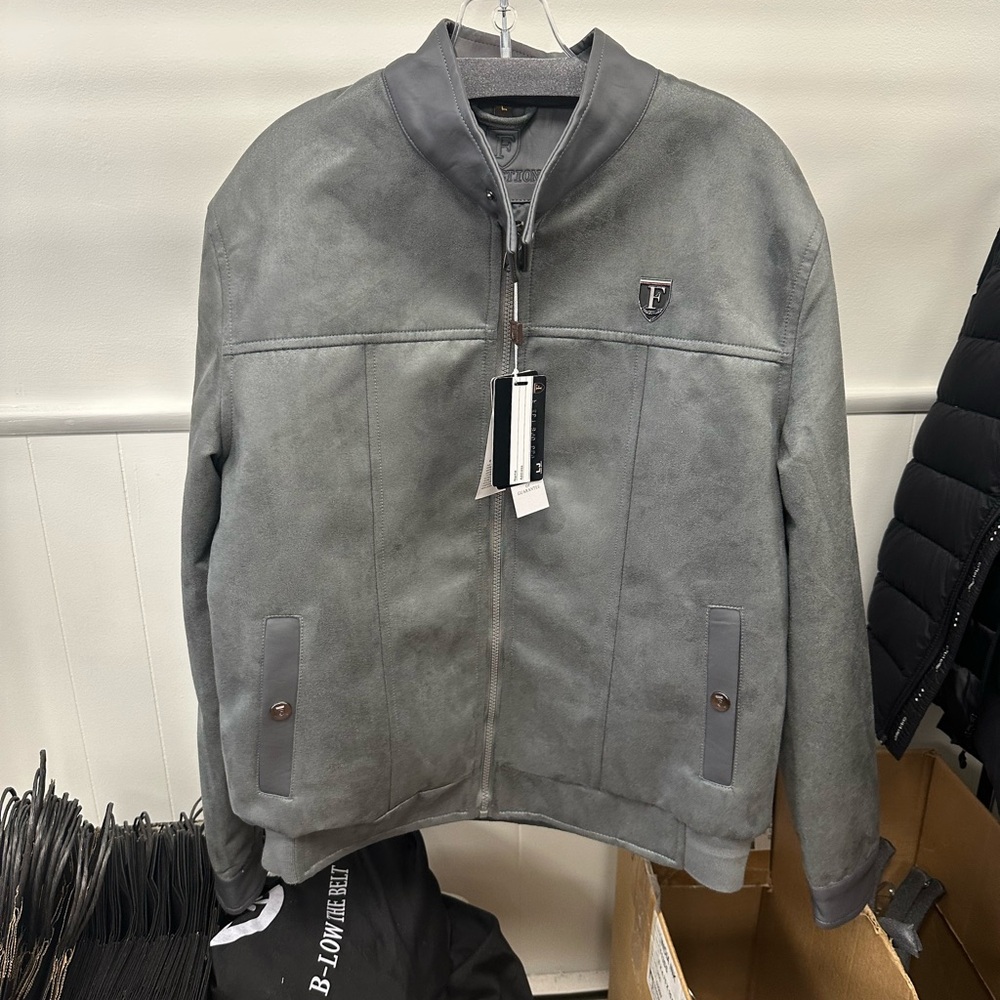 Ferrari F Collection Men’s Jacket- Grey. NWT Size:Large